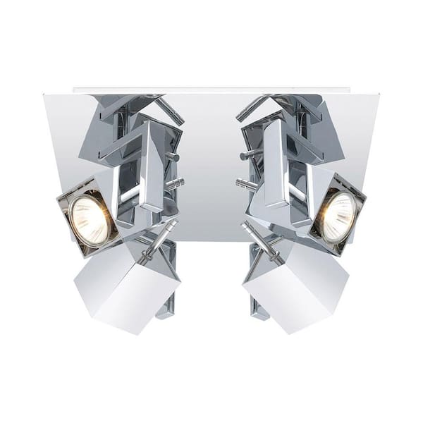 Eglo Manao 1 ft. 4-Light Chrome Fixed Track Lighting Kit