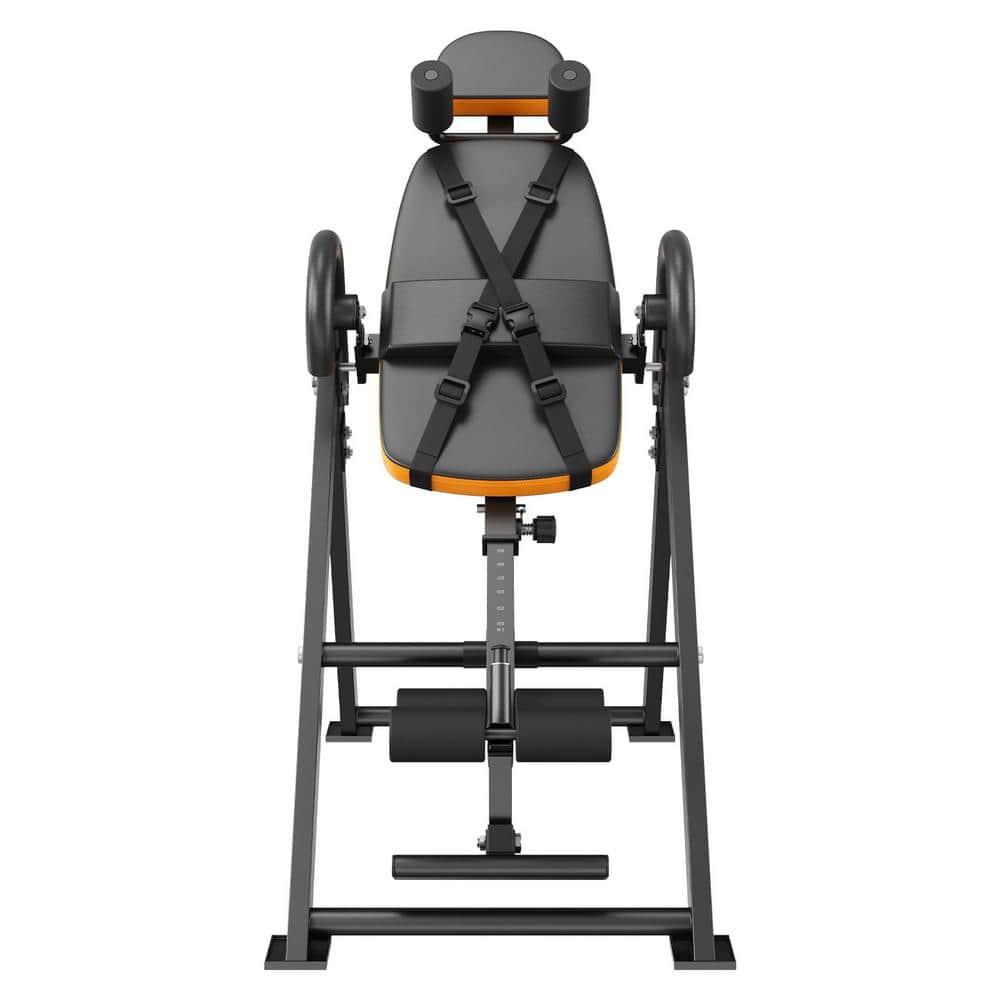 VEVOR 300 lb. Capacity Heavy Duty Inversion Table in Orange/Black ...