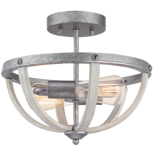 galvanized flush mount ceiling light