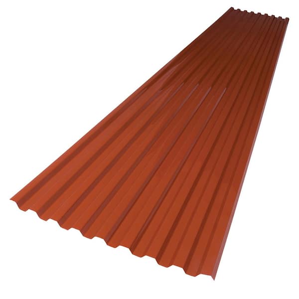 2.2 ft. x 12 ft. Corrugated Polycarbonate Roofing Panel in Green