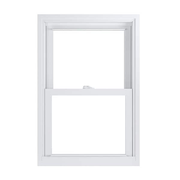 American Craftsman 23.75 in. x 35.25 in. 70 Pro Series White Double Hung Low-E2 Argon PS Glass Vinyl Replacement Window, Screen Incl