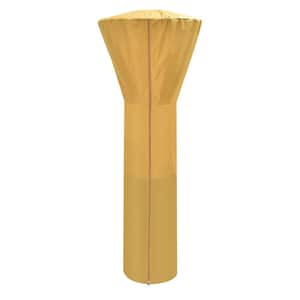 89 in. x 35 in. x 19 in. Yellow Patio Heater Cover Waterproof w/Zipper and Storage Bag Outdoor Propane Heater Cover