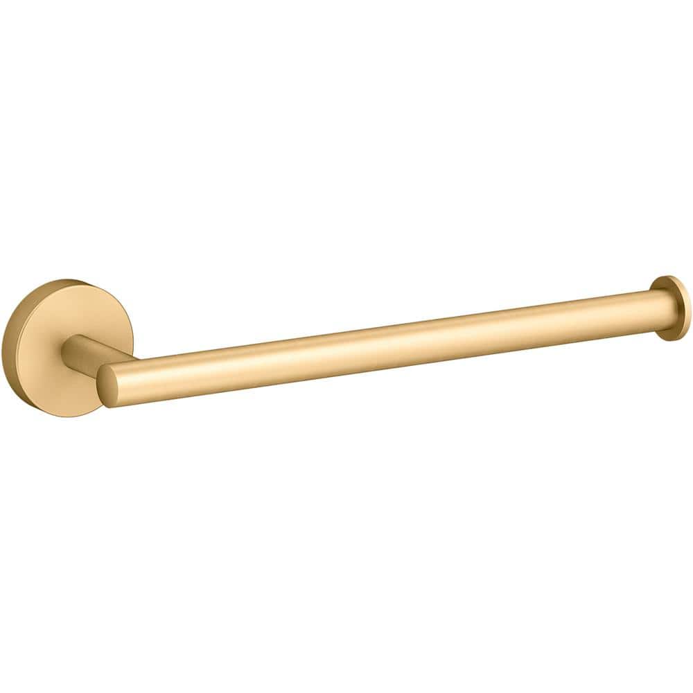 KOHLER Elate 9 in. Towel Bar in Vibrant Brushed Moderne Brass 272912MB