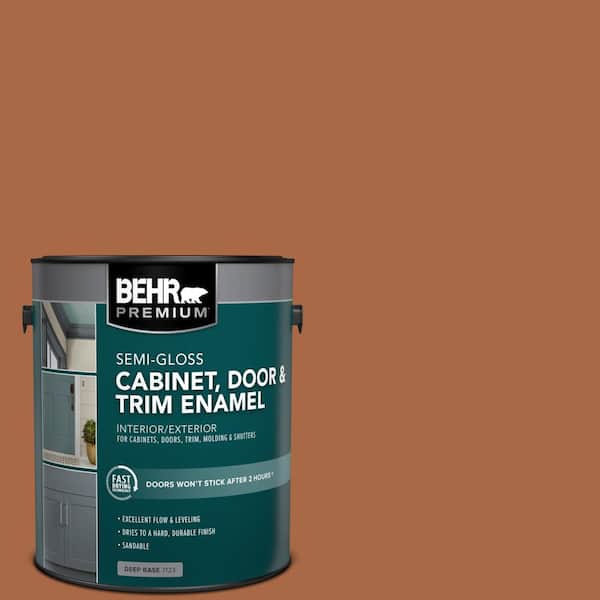 1 gal. #PPU3-16 Maple Glaze Semi-Gloss Enamel Interior/Exterior Cabinet, Door & Trim Paint