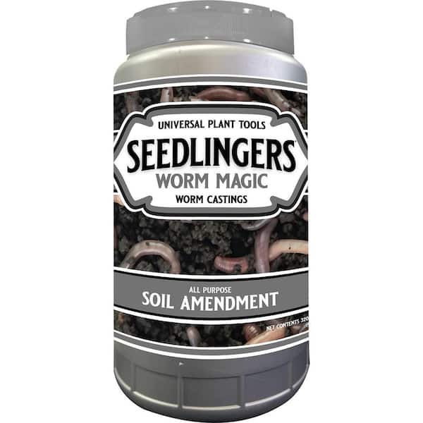 2.5 lbs. 250 sq. ft. Worm Magic Worm Castings Organic Soil Amendment 2.5 Pound Granular