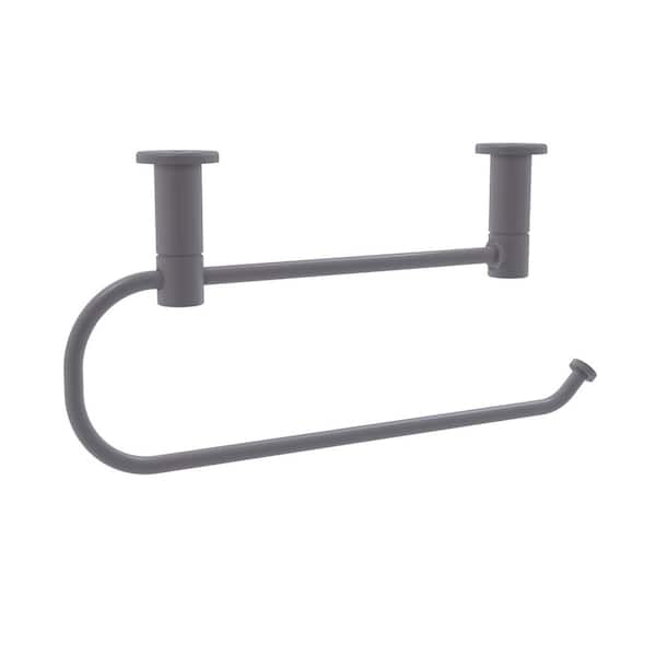 Allied Brass Fresno Collection Under Cabinet Paper Towel Holder in Matte Gray