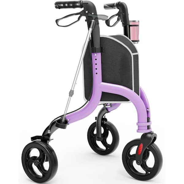 Drive Medical Nitro DLX Euro Style Rollator Rolling Walker, Sleek