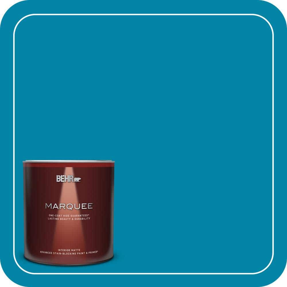 1 qt. #MQ4-53 Tibetan Turquoise One-Coat Hide Matte Interior Paint & Primer price history on PriceWatchPro