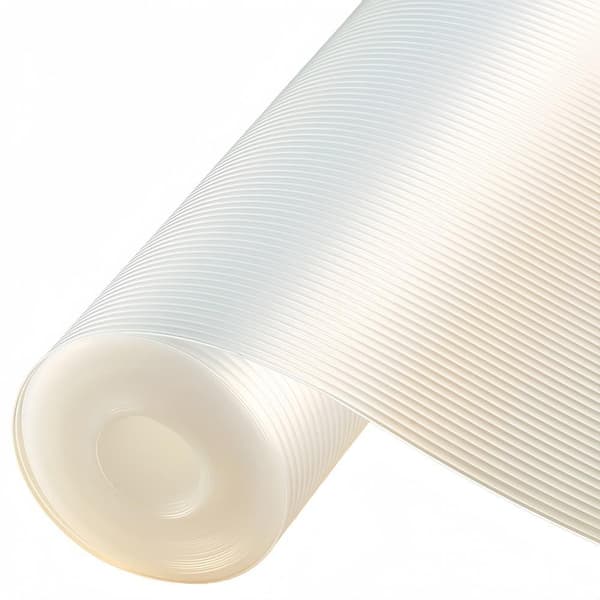 12 in. x 120 in. Disposable Vinyl Placemats and Tray Liners with Non-Adhesive, Non-Slip for Kitchen Cabinets, Clear