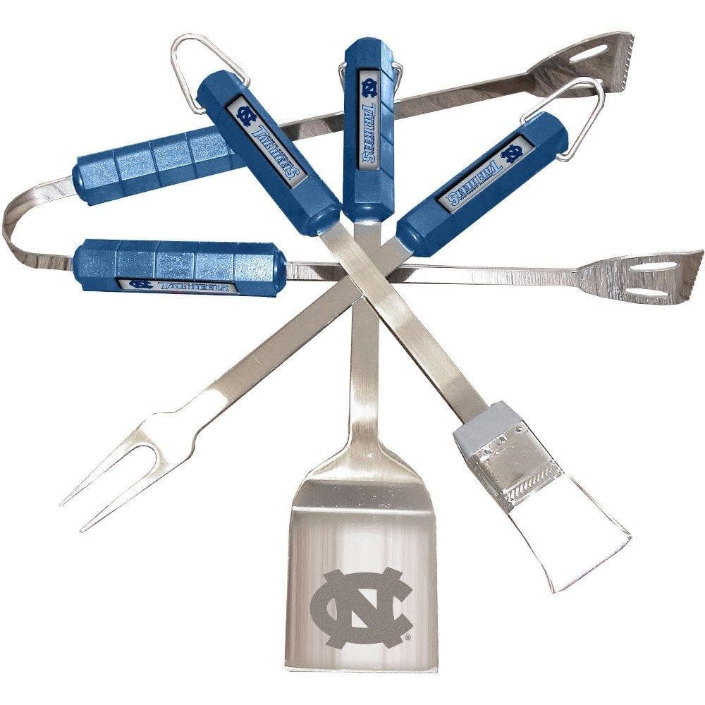NCAA North Carolina Tar Heels 4-Piece Grill Tool Set