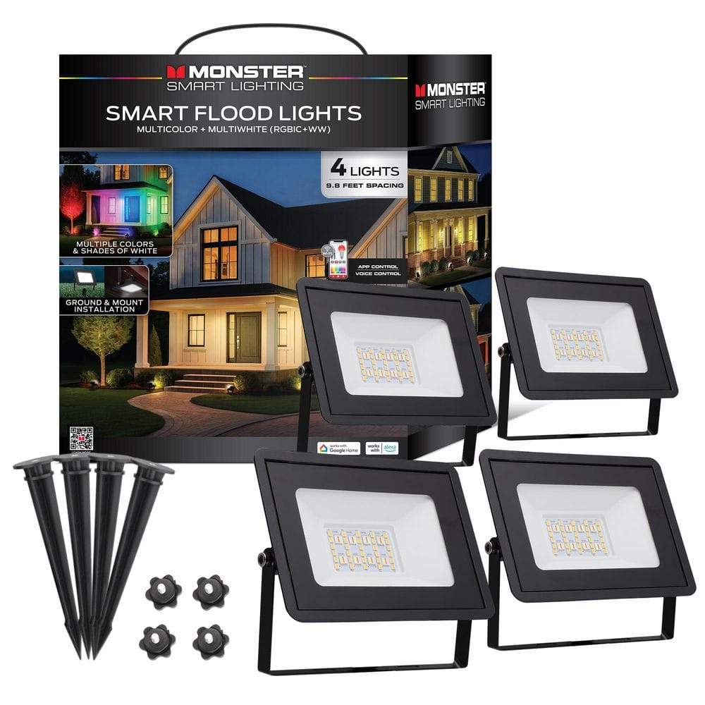 Monster Smart App 800 Lumen Sound Reactive Multicolor Outdoor
