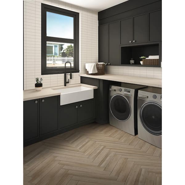 Saddle Brook Oak Trail 6 in. x 36 in. Matte Porcelain Floor and Wall Tile (626.4 sq. ft. /pallet)