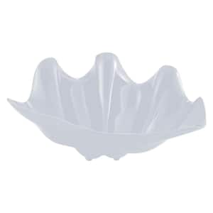 10 in. 96 fl. oz. White Plastic (ABS) Shell Serving Bowl