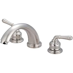 Accent 2-Handle Deck Mounted Roman Tub Faucet in Brushed Nickel