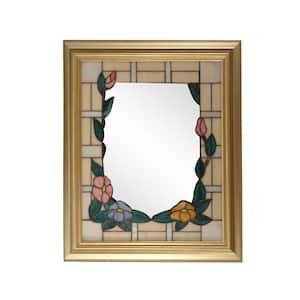 Medium Rectangle Multi-Colored Classic Mirror (34 in. H x 28 in. W)