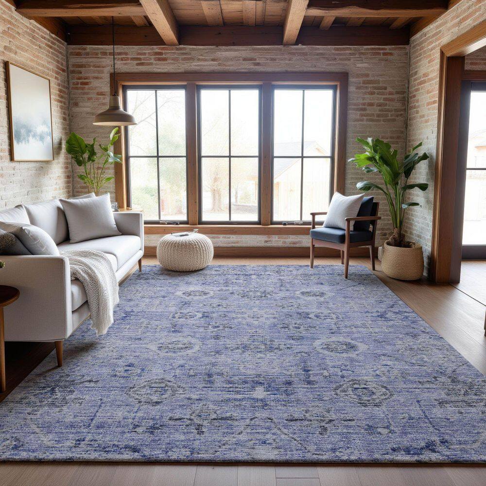 Addison Rugs Mayfield Premium Machine Washable Abstract AMF1110 Blue 3 ...