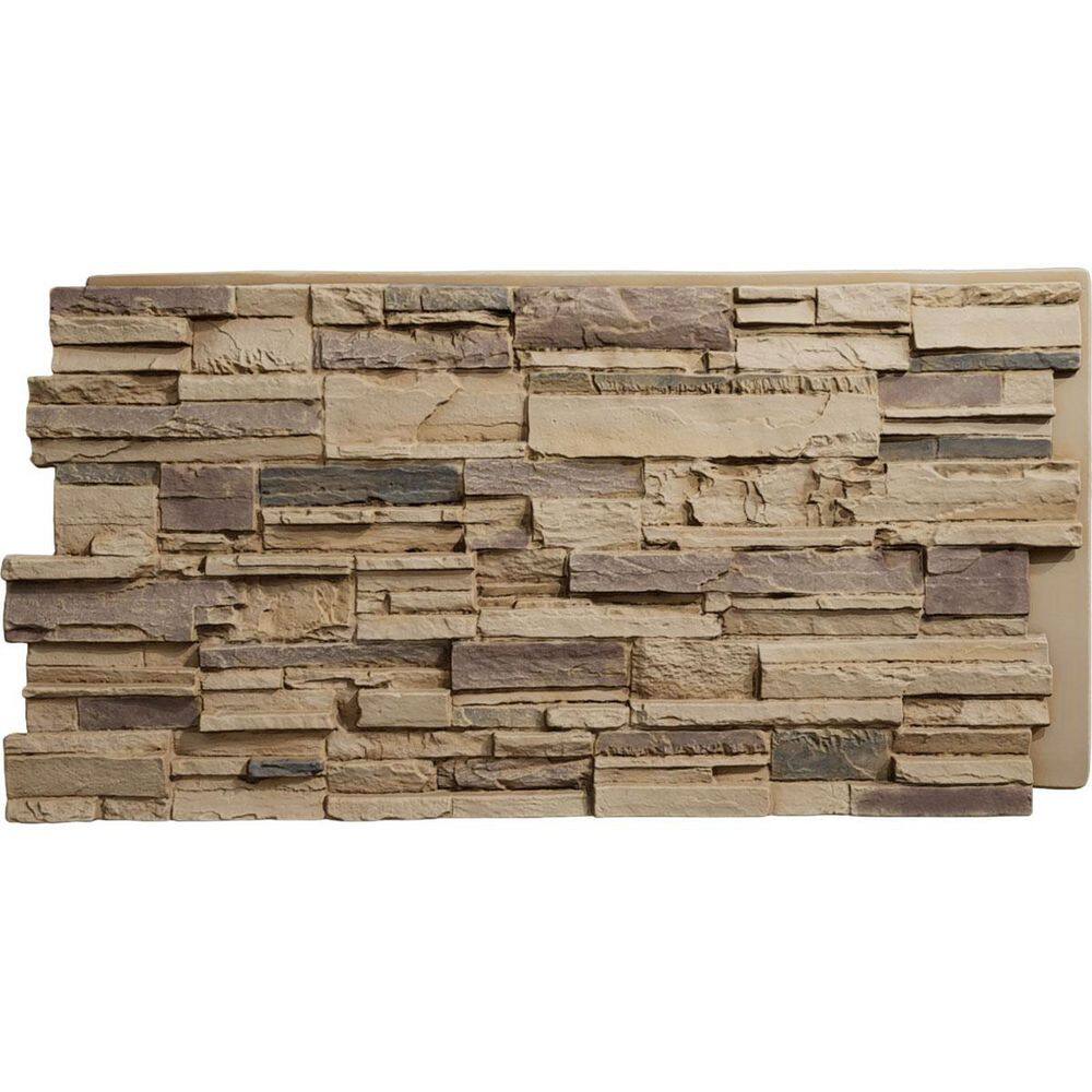 48-5/8 in. x 24-3/4 in. Cascade Stacked Stone, StoneWall Faux Stone Siding Panel price history on PriceWatchPro