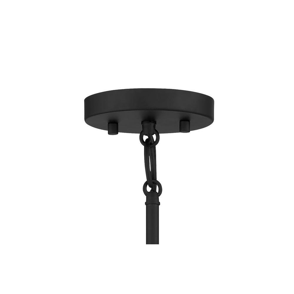 Camrin Coal Finish Mini Pendant with Clear Glass Shade