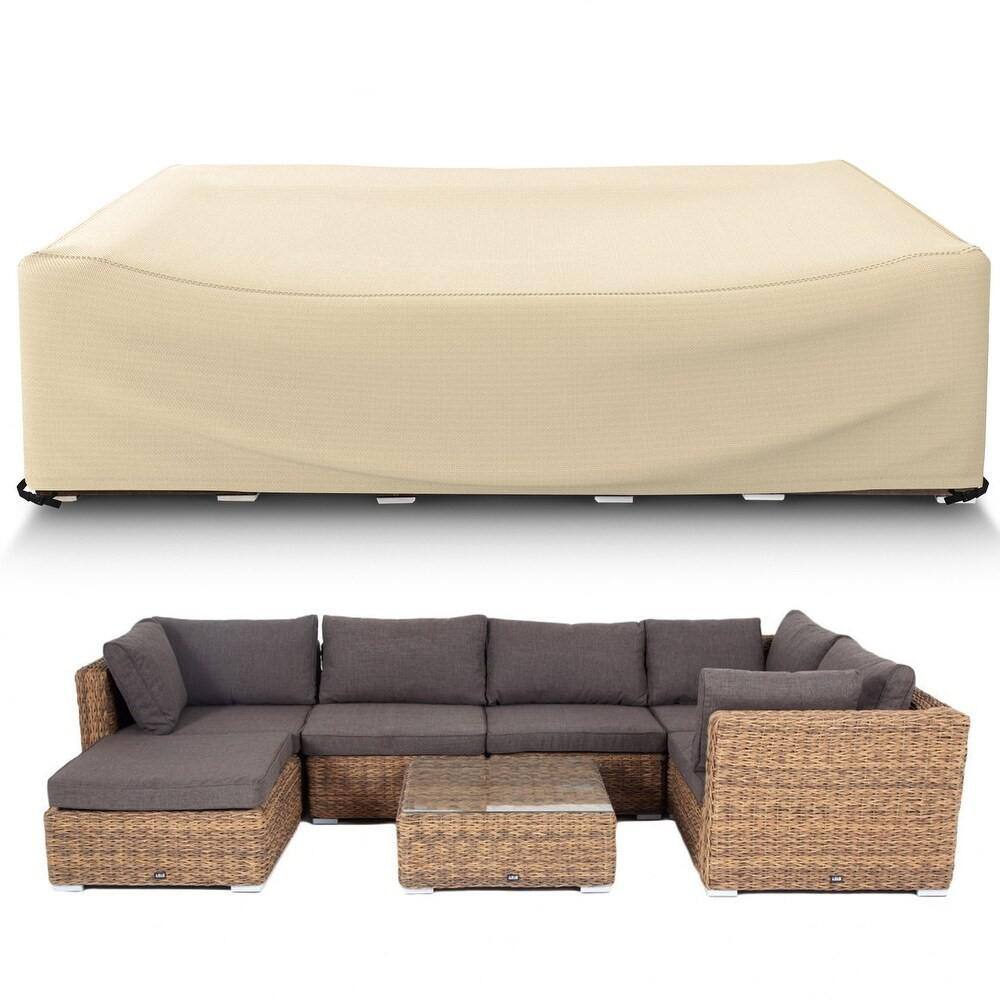 Gasadar Waterproof HeavyDuty 126 in. L x 63 in. W x 28 in. H Offwhite