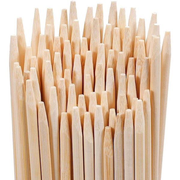 36 in. L 5 mm Fire Pit Kit Thick, 120 Count Marshmallow Roasting Bamboo Skewers for Outdoor Fire Pit Hot Dog Sausages