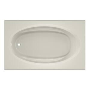 Signature 72 in. x 42 in. Rectangular Soaking Bathtub with Reversible Drain in Oyster