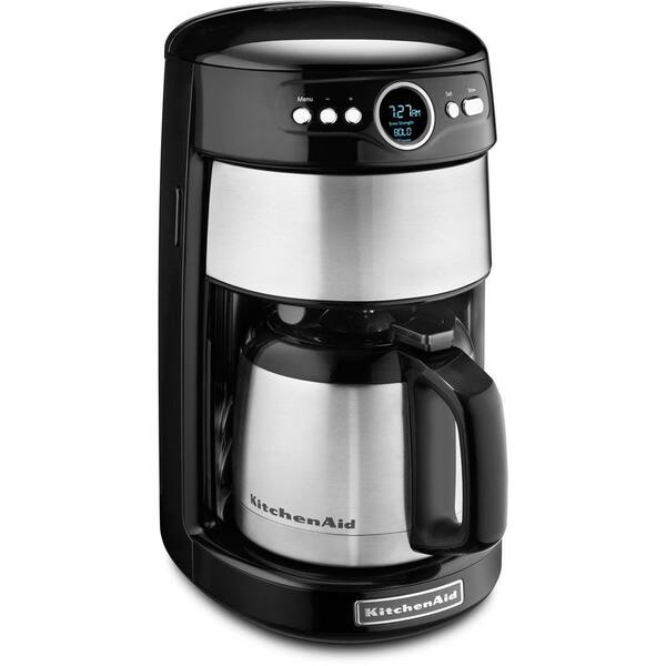 KitchenAid 12-Cup Programmable Coffee Maker with Thermal Carafe in Onyx Black