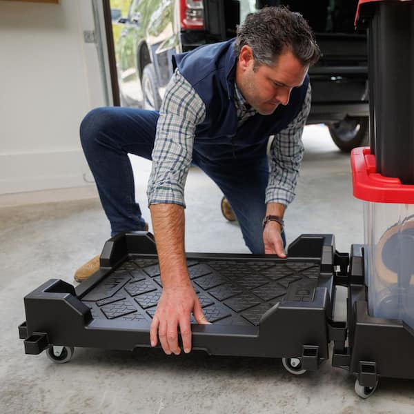 HDX 27 Gal. Storage Tote Taxi 999-2727 - The Home Depot