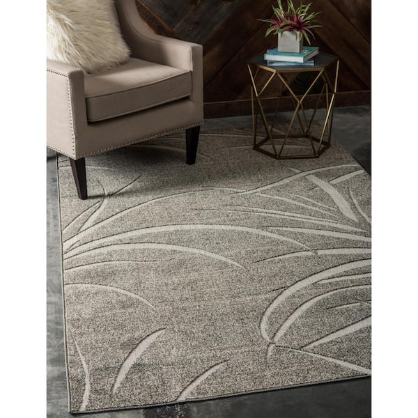Indoor/Outdoor Orlando Gray 6' 0 x 9' 0 Area Rug