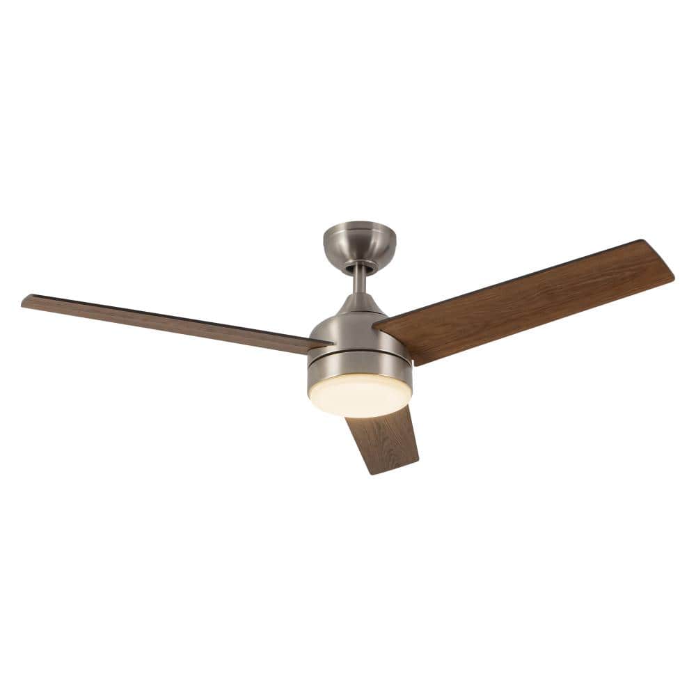 Nash 52-in Brushed Nickel reversible blade Ceiling Fan with LED Light Kit price history on PriceWatchPro