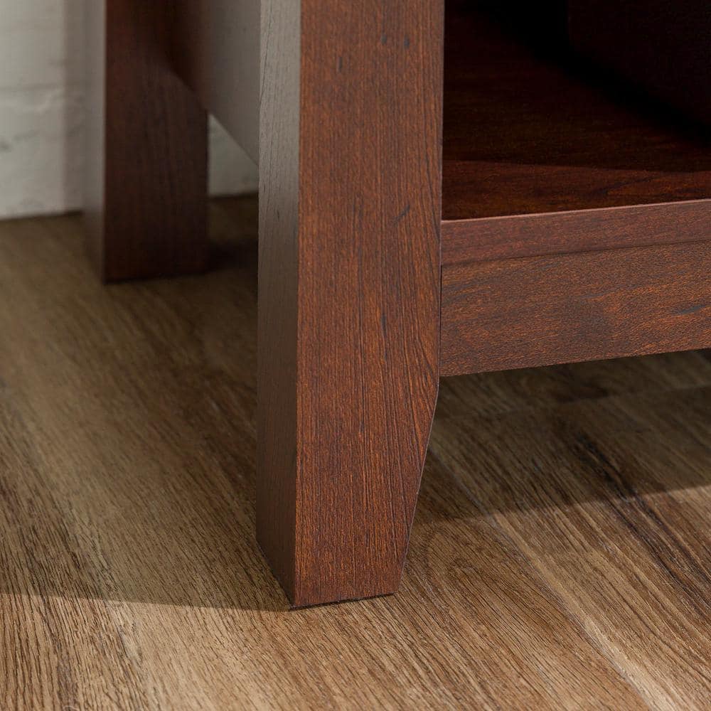 Classic Brown 70-inch Laminate MDF TV Stand with Adjustable Shelving