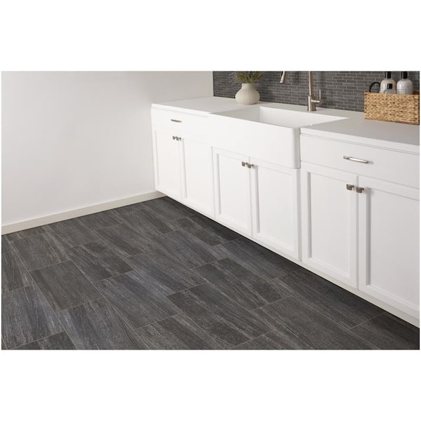 Marazzi      Urban Craft Graphite 12 in. x 24 in. Glazed Porcelain Floor and Wall Tile (15.6 sq. ft. / case)