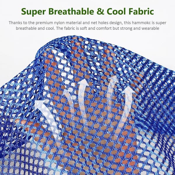 Angel Sar 9.5 ft. Portable Breathable Mesh Nylon Hammock Bed