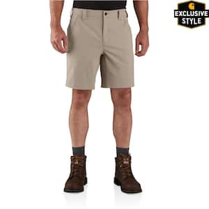 Men's 33 in. Tan Nylon/Spandex BS4198 Force Relaxed Fit Lightweight Ripstop Short