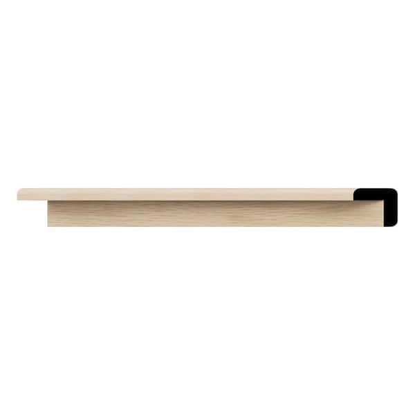 WM206 0.75 in. D x 0.75 in. W x 96 in. L Wood (White Oak) Corner Moulding