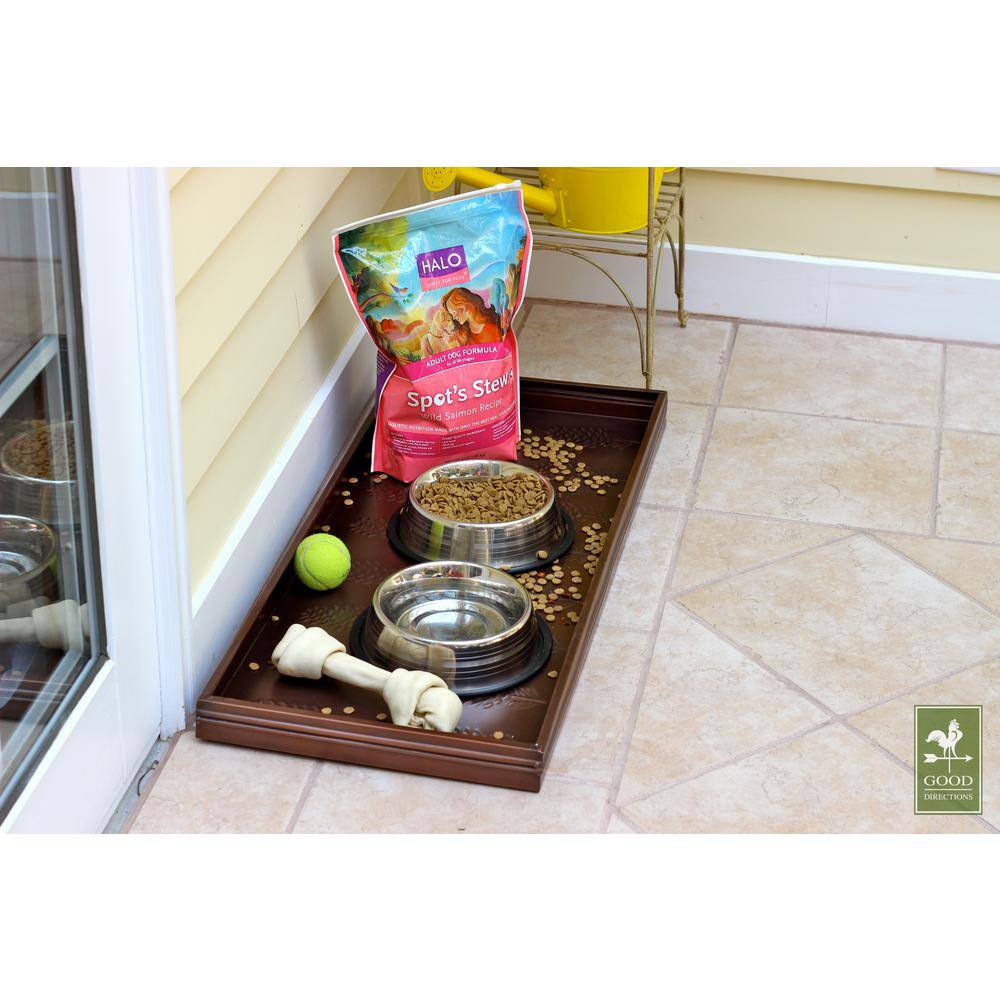 Elegant Copper Finish Pine Cone Design Multi-Purpose Metal Tray