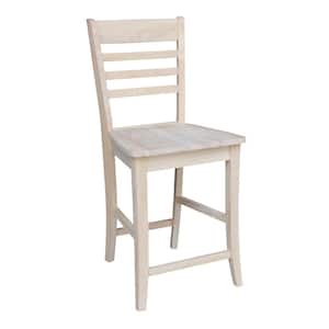 Roma 24 in. Unfinished Wood Bar Stool