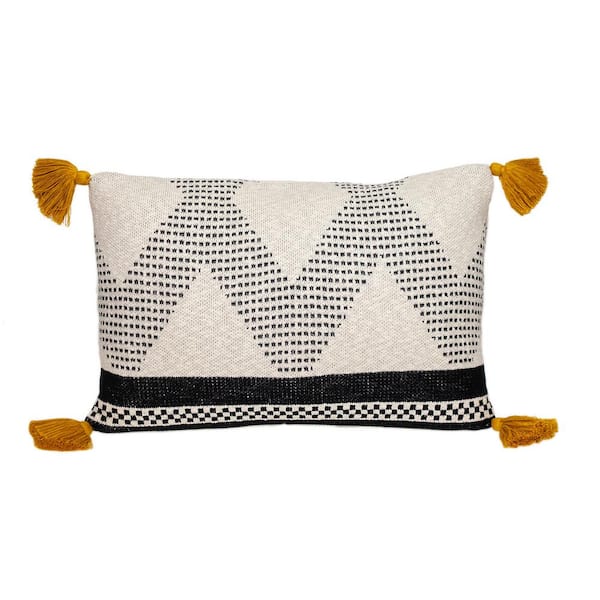 PARKLAND COLLECTION Kimmi 20 X 20 Transitional Beige Throw Pillow