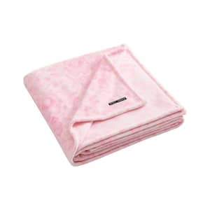 BETSEYJOHNSONベッツィージョンソンUS限定ソフトフリースブランケット BETSEY JOHNSON Retro Daisy Toss 1-Piece White/Purple/Pink Plush