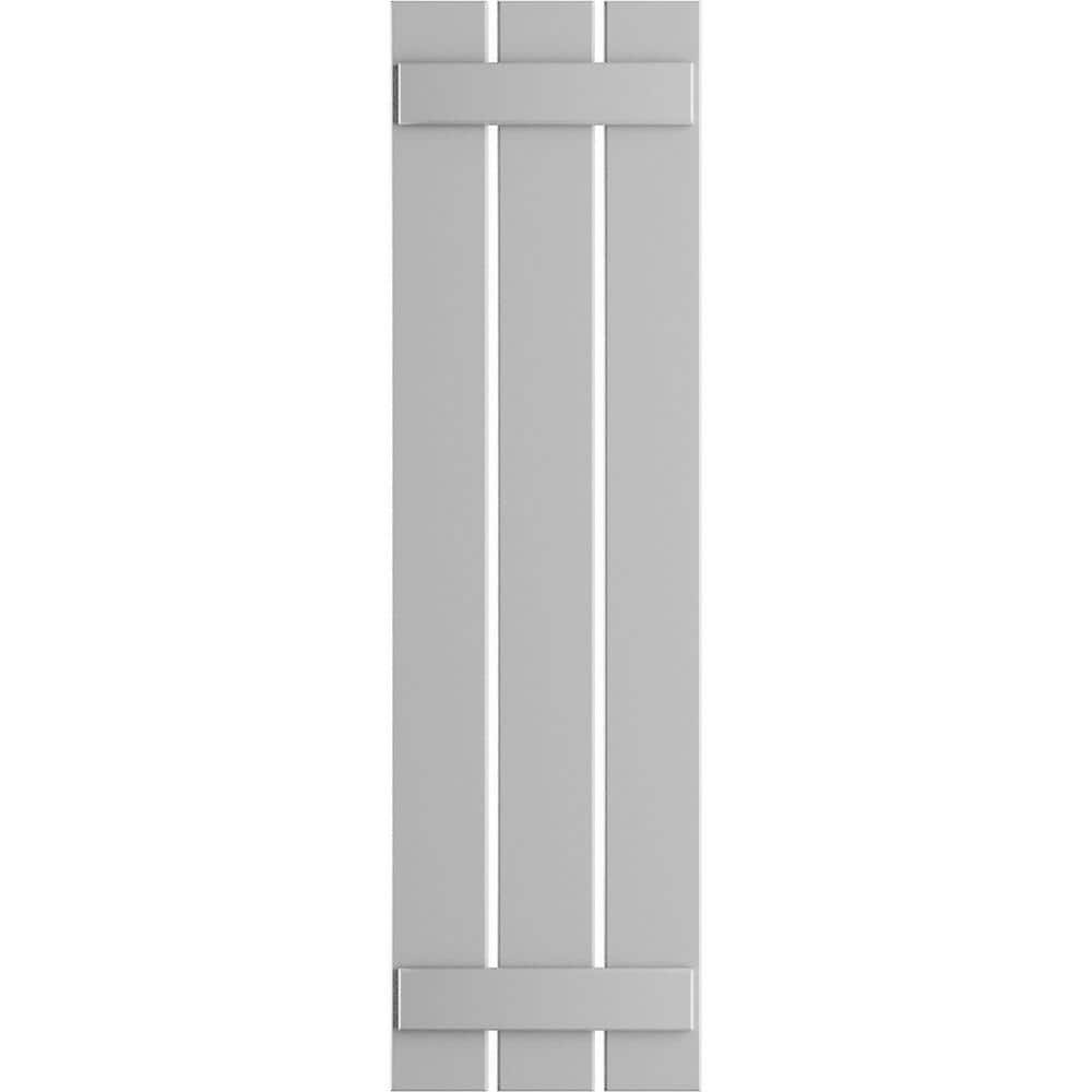 17-1/8 in. x 30 in. True Fit PVC 3-Board Spaced Board and Batten Shutters Pair in Primed price history on PriceWatchPro