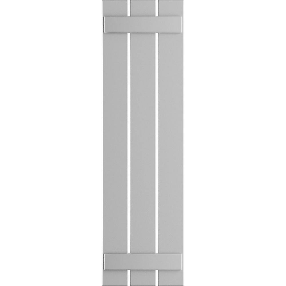 17-1/8 in. x 40 in. True Fit PVC 3-Board Spaced Board and Batten Shutters Pair in Primed price history on PriceWatchPro