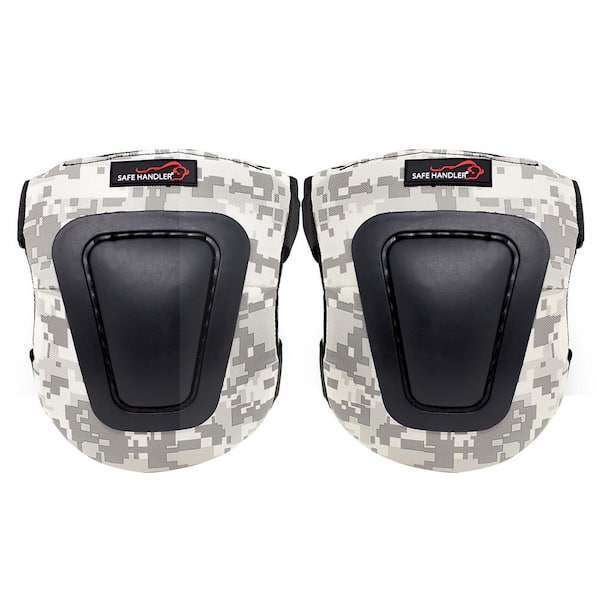 BISON LIFE Camouflage Multi-Purpose Outdoor Sports Protective Knee Pads with Velcro Straps, Hard rubber Cap