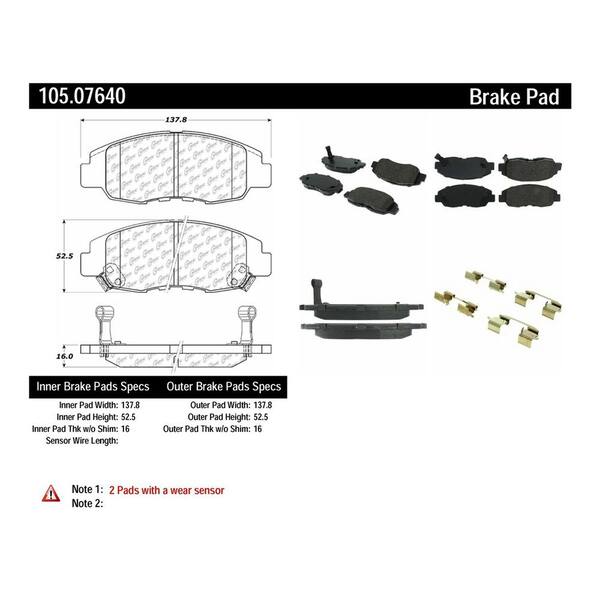 Centric Parts Disc Brake Pad Set