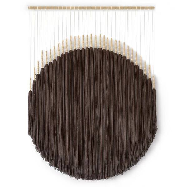 Unbranded Light Coffee 55 in. x 39 in. Cotton Bohemian Tapestry