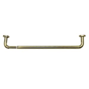 28 in. - 48 in. Steel Single Privacy Rod in Antique Brass