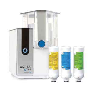 AquaTru Connect Countertop Water Filtration Purification System 4-Stage Ultra Reverse Osmosis Technology App and Wi-Fi