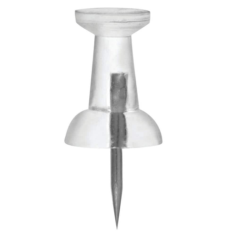 OOK Clear FlatHead Thumb Tacks (25Pack) 10000 The Home Depot