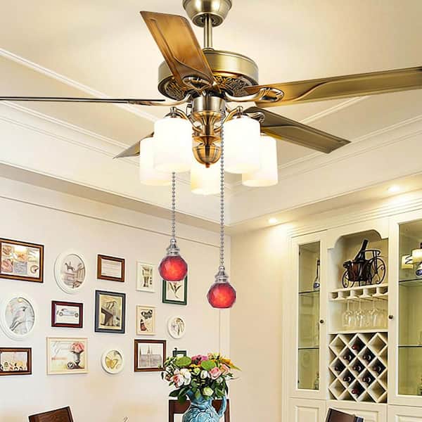30 mm. Red Crystal Ceiling Fan Pull Chains with Connector Pack of 2-21.06 in. Length Dazzling Ornaments Extension