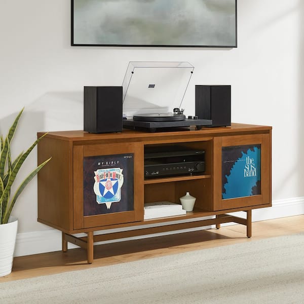 Reviews for CROSLEY FURNITURE Dempsey Walnut Record Player Cabinet