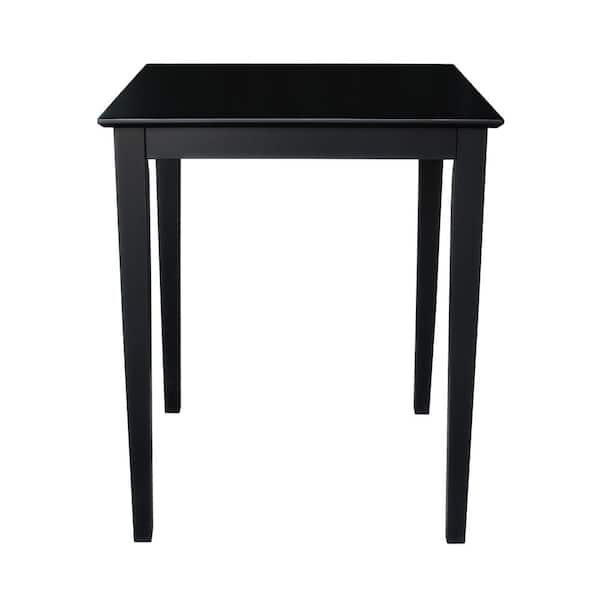 International Concepts Black 30" Square Counter-height Table