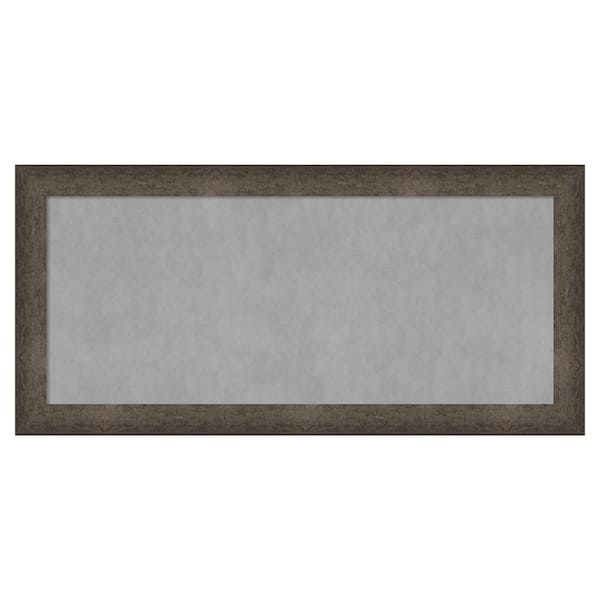 Amanti Art Dappled Light Bronze 53 in. x 25 in. Framed Magnetic Board
